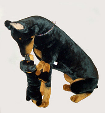Doberman Stuffed Animal Soft Toy