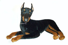 Life size doberman stuffed animal hotsell