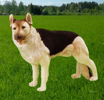 German shepherd stuffed top animal life size