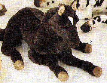 Black horse stuffed animal sales