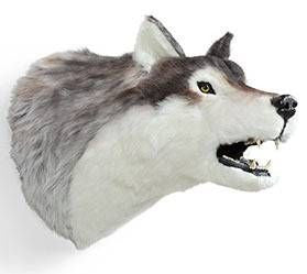 "Jax" Wolf Wall Mount