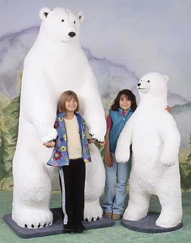 Large plush polar bear deals