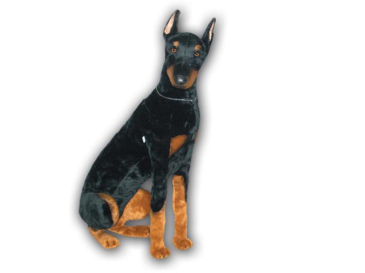 Stuffed doberman sales