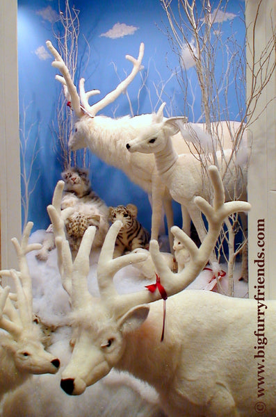 "Victor" White Reindeer