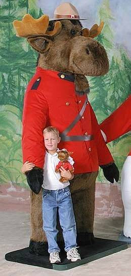 "Marshall" Moose in RCMP Uniform