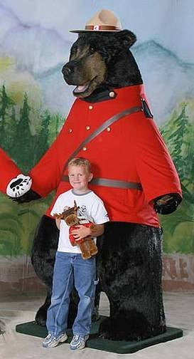 "Monte" Black Bear in RCMP Uniform